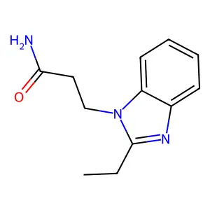 3-(2-乙基-1H-苯并咪唑-1-基)丙酰胺 structure