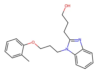 3-[1-(3-o-Tolyloxy-propyl)-1H-benzoimidazol-2-yl]-propan-1-ol structure