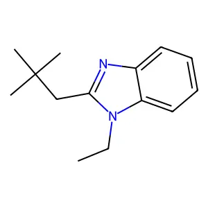 2-(2,2-Dimethylpropyl)-1-ethylbenzimidazole structure