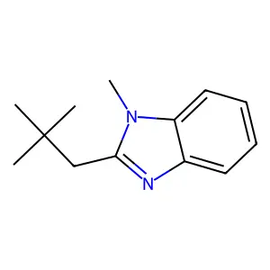 1-methyl-2-neopentyl-1H-benzo[d]imidazole structure