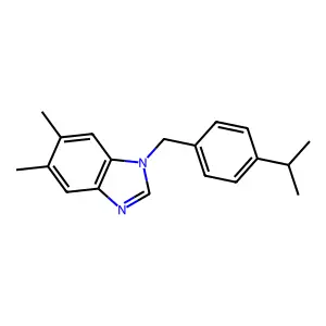 5,6-Dimethyl-1-[[4-(1-methylethyl)phenyl]methyl]-1H-benzimidazole structure