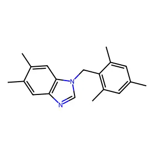 5,6-Dimethyl-1-[(2,4,6-trimethylphenyl)methyl]-1H-benzimidazole structure