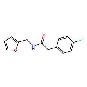 2-(4-氟苯基)-N-(呋喃-2-基甲基)乙酰胺 structure