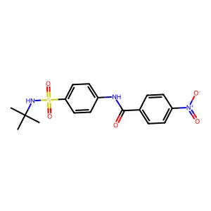 N-[4-(tert-butylsulfamoyl)phenyl]-4-nitrobenzamide structure