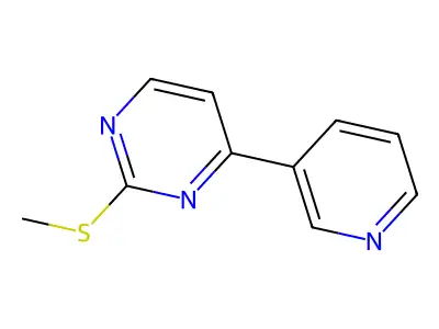 2-(Methylthio)-4-(pyridin-3-yl)pyrimidine structure