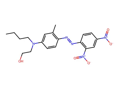 Ethanol, 2-[butyl[4-[2-(2,4-dinitrophenyl)diazenyl]-3-methylphenyl]amino]- structure