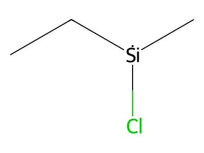 Chloro-ethyl-methylsilane structure
