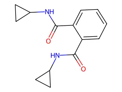 N~1~,N~2~-Dicyclopropylbenzene-1,2-dicarboximidic acid structure