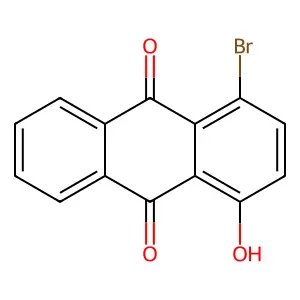 1-Bromo-4-hydroxyanthracene-9,10-dione structure