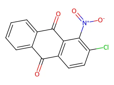 2-Chloro-1-nitroanthraquinone structure