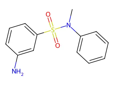 3-amino-N-methyl-N-phenylbenzenesulfonamide structure