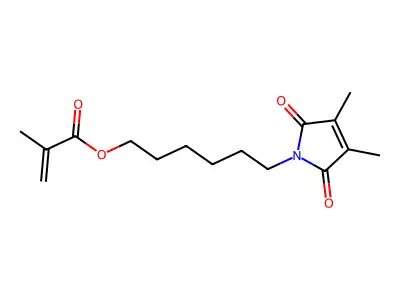 6-(2,5-dihydro-3,4-dimethyl-2,5-dioxo-1H-pyrrol-1-yl)hexyl methacrylate structure