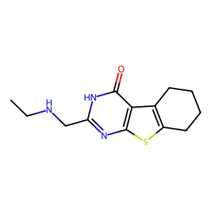 2-(ethylaminomethyl)-5,6,7,8-tetrahydro-3H-[1]benzothiolo[2,3-d]pyrimidin-4-one structure