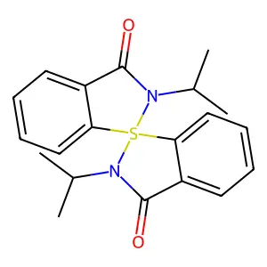 2,2'-Di(propan-2-yl)-1,1'-spirobi[1,2-benzothiazole]-3,3'-dione structure