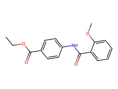 Ethyl 4-[(2-methoxybenzoyl)amino]benzoate structure