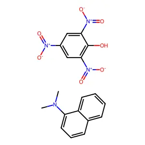 N,N-dimethylnaphthalen-1-amine;2,4,6-trinitrophenol structure