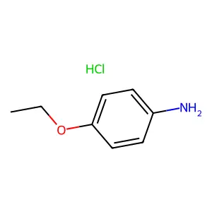 4-乙氧基苯胺盐酸盐(1:1) structure