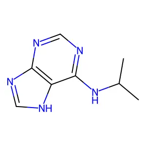 Adenine,N6-I-propyl structure