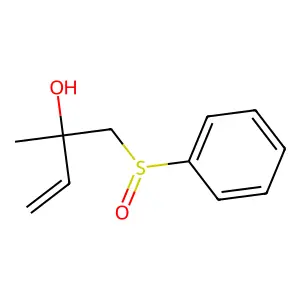 1-(Benzenesulfinyl)-2-methylbut-3-en-2-ol structure