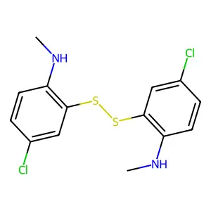 2,2'-Disulfanediylbis(4-chloro-N-methylaniline) structure