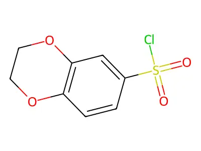 2,3-Dihydro-1,4-benzodioxine-6-sulfonyl chloride structure
