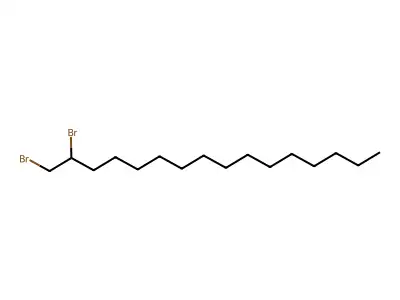 1,2-Dibromohexadecane structure