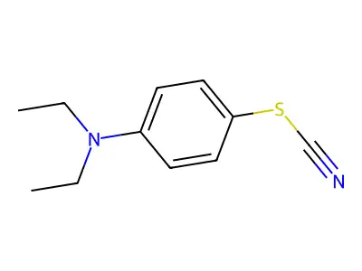 Thiocyanic acid, 4-(diethylamino)phenyl ester structure