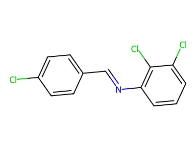 N-(4-Chlorobenzylidene)-2,3-dichloroaniline structure