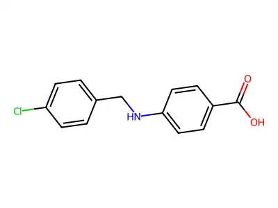 4-[(4-Chlorobenzyl)amino]benzoic acid structure