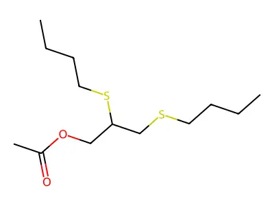 2,3-bis(butylsulfanyl)propyl Acetate structure