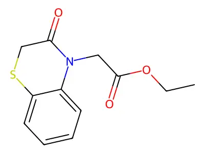 ethyl (3-oxo-2,3-dihydro-4H-1,4-benzothiazin-4-yl)acetate structure