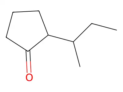 Cyclopentanone, 2-(1-methylpropyl)- structure