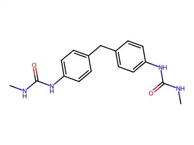 4,4'-Methylenebis(1-methyl-3-phenylurea) structure