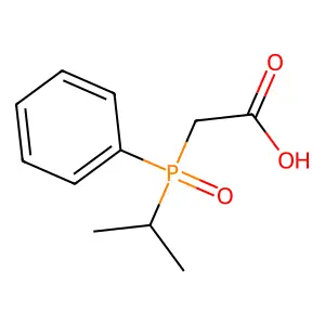 [苯基(丙-2-基)磷酰基]乙酸 structure