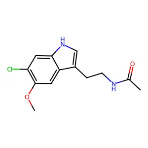 6-氯褪黑素 structure