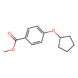 Methyl 4-(cyclopentyloxy)benzoate structure
