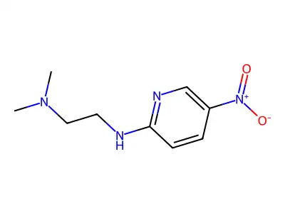 N,N-dimethyl-N'-(5-nitropyridin-2-yl)ethane-1,2-diamine structure