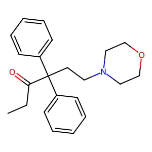 3-Hexanone, 4,4-diphenyl-6-morpholino- structure