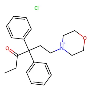 6-(Morpholin-4-yl)-4,4-diphenylhexan-3-one--hydrogen chloride (1/1) structure