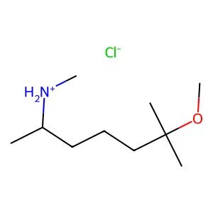 Hexylamine, 5-methoxy-N,1,5-trimethyl-, hydrochloride structure