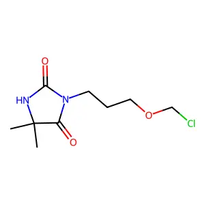 Hydantoin, 3-(3-chloromethoxypropyl)-5,5-dimethyl- structure