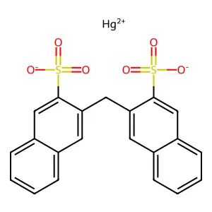 2-naphthalenesulfonic acid, 3,3'-methylenedi-, mercury salt structure
