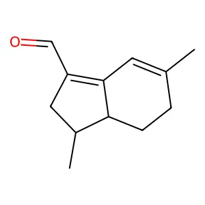 1H-Indene-3-carboxaldehyde, 2,6,7,7a-tetrahydro-1,5-dimethyl- structure