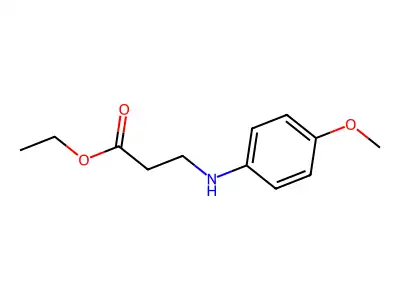 Ethyl 3-(4-methoxyanilino)propanoate structure