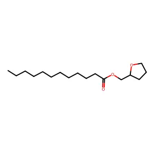 Oxolan-2-ylmethyl dodecanoate structure