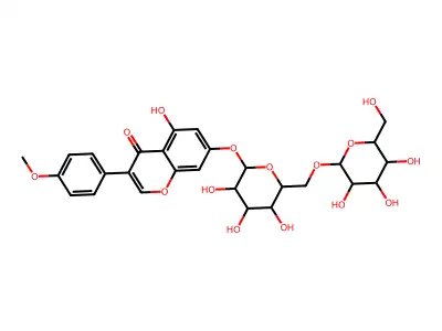 Biochanin A 7-O-B-D-gentiobioside structure
