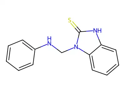 1-Anilinomethyl-2(3H)-benzimidazolethione structure