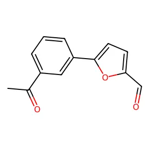 5-(3-乙酰基苯基)呋喃-2-甲醛 structure