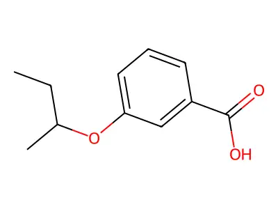 3-(Butan-2-yloxy)benzoic acid structure