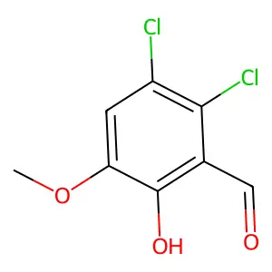 2,3-二氯-6-羟基-5-甲氧基苯甲醛 structure